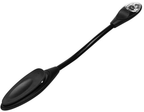 Lampada da lettura a clip, luce da libro per leggere a letto, lampada da lettura a LED con morsetto a luce da lettura con interruttore a un pulsante per la lettura notturna in viaggio