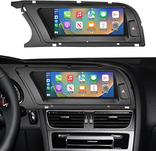 Road Top 8,9 Zoll Autoradio CarPlay für Audi A4 mit 3GMMI (2009-2015) | Linux HD Touchscreen, Wireless CarPlay, Android Auto, MirrorLink, Carplay Bildschirm Upgrade, Autoradio Stereo
