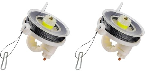 Briaatt Cable de Disparo en Carrete Reutilizable (2 Paquete) - Defensa Perimetral de Alerta Temprana para Todos los Dispositivos Línea de 85 Pies en Carrete de Viento Fácil