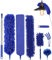 Bixury 8 Pezzi Spolverino per Polvere Spolverino Microfibra Lavabile Spolverino Telescopico Bastone Telescopico per Pulizia 280 cm Scopa Polvere Pulizia Ventilatori Soffitto Ragnatela Tetti