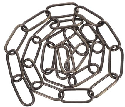 NUOBESTY 1m Cadena De Hierro Gruesa Resistente Para Lámparas Colgantes y Lampara Araña Accesorio Útil Bronce Para Iluminación De Salón y Sostenimiento