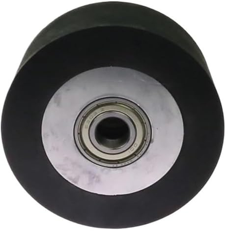 100 rodillos de goma de superficie lisa de 50 mm/60 mm/70 mm for lijadora de banda, con soporte trasero y rueda de contacto con rodamientos instalados.(100x50mm 6202)