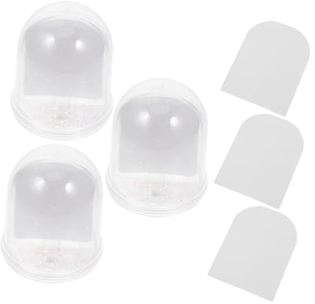Garneck Kit Fai da Te Globo a Forma di Cupola con Palla Decorativa Fotografica, Ornamento Artigianale Riempibile per Decorazioni Natalizie e Feste Invernali, Set da 3 Pezzi Adatto