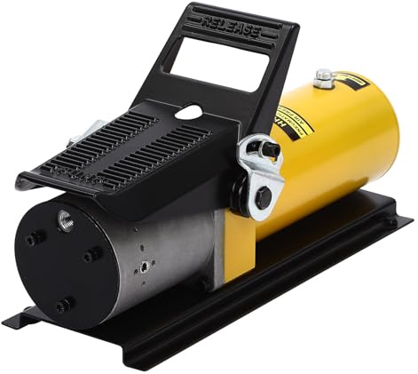 Pompa a pedale ad aria compressa pompa idraulica idraulica pneumatica ad aria compressa 10000PSI per la manutenzione della macchina di lavaggio olio - giallo