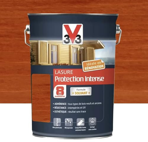 V33 Lasure Protection Intense 8ans Pin d'Orégon 6 L