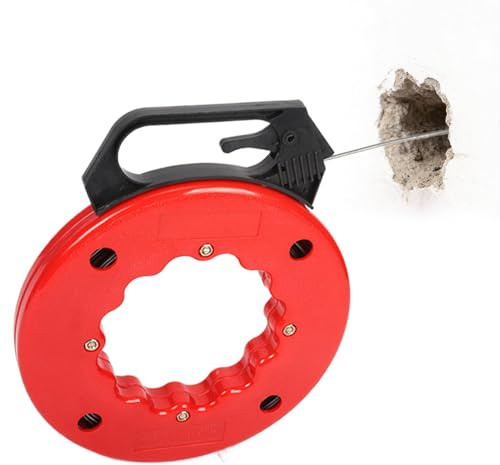 Tractor de Cables de Acero | Pasacables para Espacios Estrechos Detrás de la Pared | Herramientas para Pasar Cables,para Mejoras en el Hogar, Apartamento, Granja, Conductos Eléctricos, Pladur, Aislami
