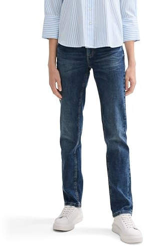 TOM TAILOR Damen 1008119 Alexa Straight Jeans, 10281 - Mid Stone Wash Denim, 31W / 32L EU