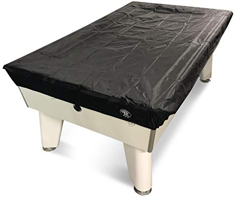 Jonny 8 Ball 7ft Fitted Nylon Snooker Pool Table Cover - For 7 Foot Tables (Black)