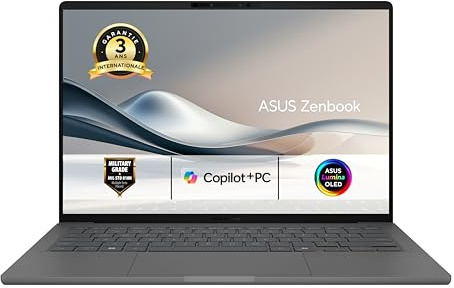 ASUS Zenbook A14 UX3407QA 14 WUXGA OLED (Snapdragon X1, 16Go LPDDR5X, 1To SSD, Adreno GPU, Windows 11) - Clavier AZERTY - sans Chargeur