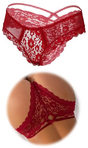 ohmydear Sexiga stringtrosor för kvinnor, 1/2/3-pack, brasilianska trosor, damkläder, plusstorlek, sexiga underkläder, erotiska, string, trosor, genomskinliga, M-L