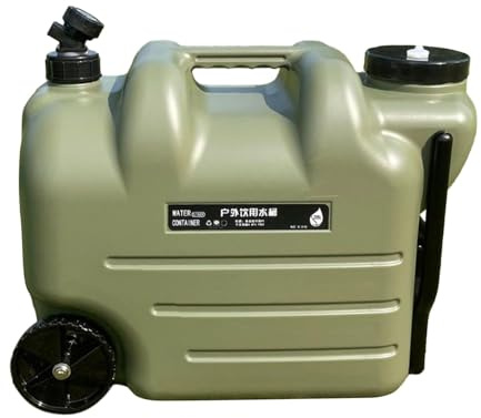 Folpus Récipient d'eau Transporteur de Stockage d'eau à roulettes 28L Grande capacité avec poignée réservoir d'eau cruche d'eau pour Camping randonnée RV