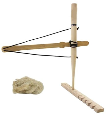 BESPORTBLE Outdoor-Feuerwerkzeug feueranzünder Outdoor abflammgeräte Feuerstarter Set Camping-Feuerwehrausrüstung doppeltes Bohrgestänge hölzern Werkzeug Eltern-Kind Bambus Anzünder Outdoor