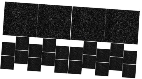 Amosfun Zubehör Für Aquarien 24 STK Holzkohle Aktivkohlefilter Aquarienfilter Sieb Schwämme Filterpads für Aquarien Papierkorbfilter Aquarium Kompost Filterbehälter Zubehör Filterschwamm