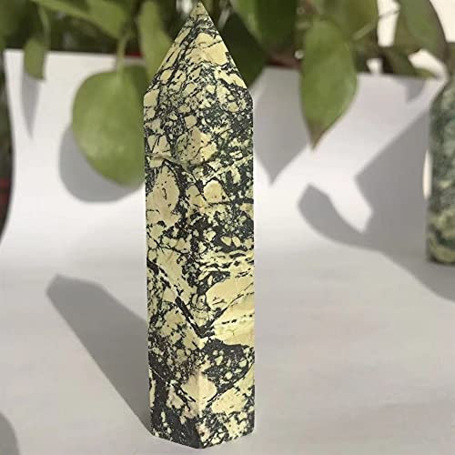 Beautiful Yellow Pine Stone Crystal Pillar Pendant for ZUZAOJUYIN (Size : 110-120g)