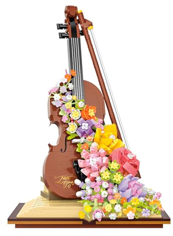 Doyomtoy Violon Jouets de Construction, Set pour la décoration intérieure, Jouets d'artisanat, Adultes et Enfants, Cadeaux, décorations, Objets de Collection