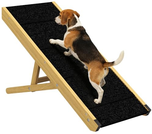 PawHut Hunderampe Faltbar für Bett & Couch 83,5 cm Natur Haustierrampe