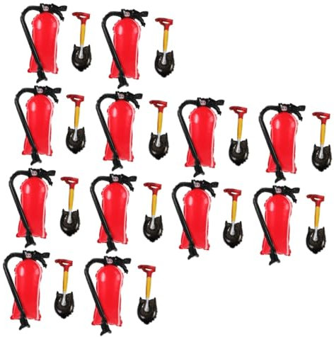 3 Set Decorazioni Del Partito Estintore Palloncini Decorazioni Per Il Bagno Aria Alluminio Pompiere Palloncino Antincendio Palloncino Gonfiabile Puntelli Spade Operitacx