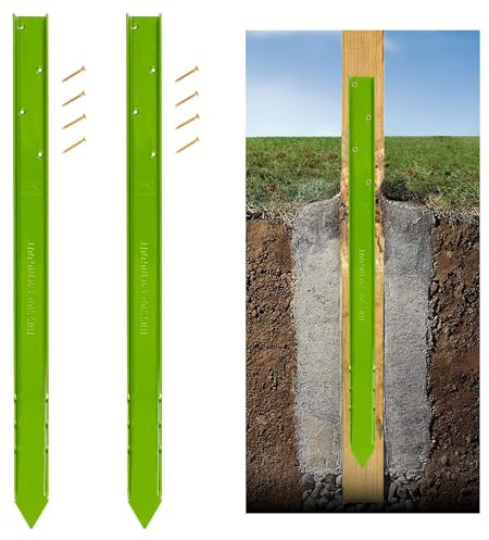 Fence Rescue – Post Repair Stake Anchor 750mm Long | Ideal for Wooden Posts Set in Concrete | Repair Leaning or Broken Fence Posts | Heavy Duty | Re-useable | Quick to Install | 1 Stake per Post