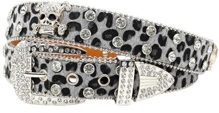 Fhkpsqkcn Blingling Rhinestones Cinturón Cinturón Tachonado Hebilla Cintura Disfraces Rhinestone Para Pantalones Vaqueros