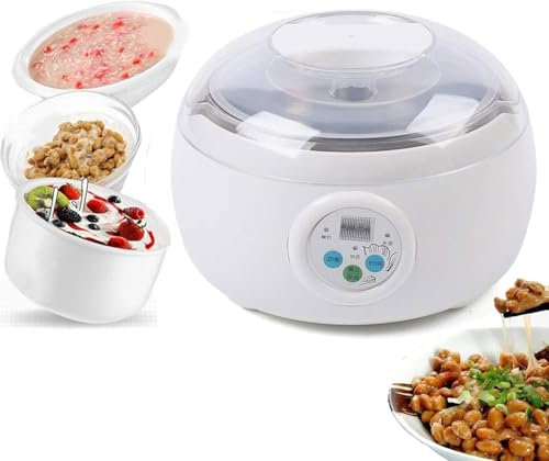 Natto - Máquina de fermentación, máquina eléctrica eléctrica para hacer yogur de arroz y vino, control inteligente de temperatura constante para la producción de yogur orgánico y queso en el hogar