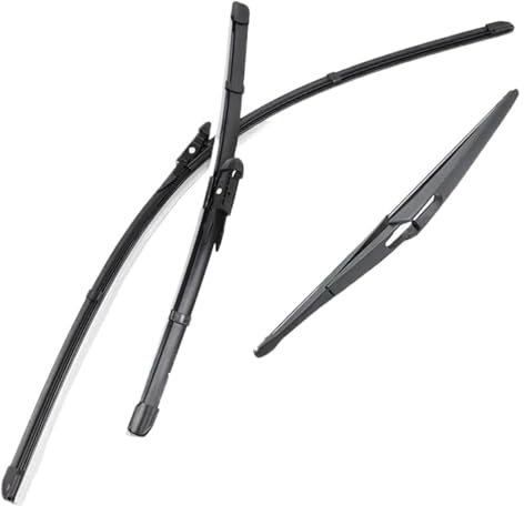 For N&issan For Qashqai J10 2007-2013 Car Wiper Blades Set Front Rear Windshield Front Rear Window 24+15+12 Windscreen Wiper