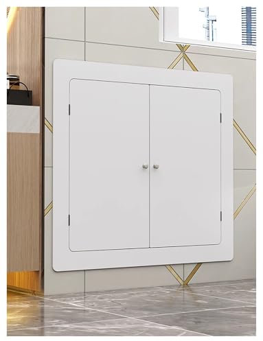 Nahtlos unsichtbare Revisionsklappe – PVC-Wandreparaturabdeckung – Multifunktionale Haustür for Sanitär, Elektrik und Dachboden(19.7x19.7in/50x50cm)
