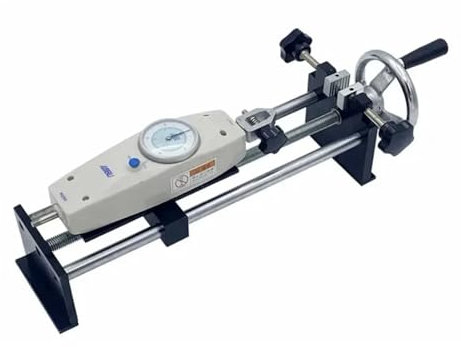 Banco de pruebas de fuerza horizontal con manivela Medidor de fuerza de empuje y tracción HLA Estante en espiral 500 N/50 KG Medición de unidades múltiples(Combo)
