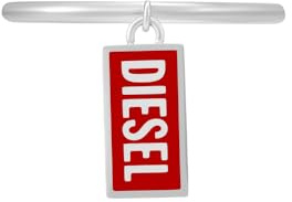 Diesel Font Unisex Edelstahl Charmringe