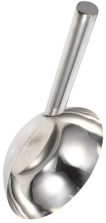 DINHEAROM Cucharón de Sopa y Cuchara de Agua de Acero Inoxidable 41x20 Cm Mango Redondo Reforzado Resistente al Óxido Multifuncional para Utensilios de Cocina y Servir en Cocina Doméstica