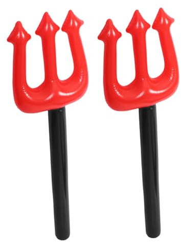 minkissy 2 Forcone Gonfiabile PVC per Costumi da Diavolo per Feste Halloween Accessori per Cosplay e Spettacoli Teatrali Leggero e Facile da Trasportare