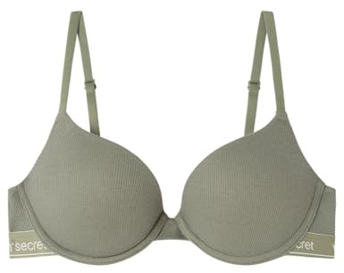 Women'secret Sujetador Push Up GORGEOUS Algodón Kaki, 90B