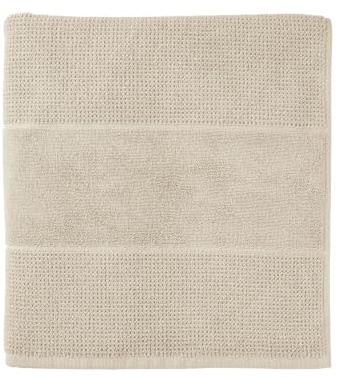 Schiesser Saunatuch | 100% Baumwolle | Einfarbig | 75x200 cm | flauschig & saugstark | Reiskornoptik | OEKO-TEX® MADE IN GREEN
