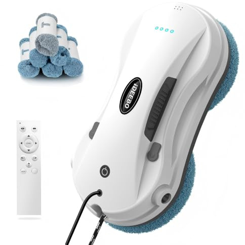 iDEEBO C200 - Robot per la pulizia delle finestre, con getto d'acqua automatico, navigazione intelligente, robot elettrico per finestre interne ed esterne, vetro, piastrelle