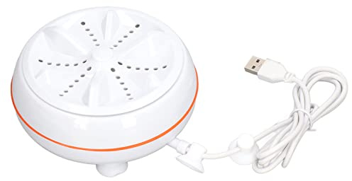 SPYMINNPOO Mini Lavatrice Ad Ultrasuoni Potente Decontaminazione Lavatrice a Turbina Portatile per Studenti Domestici a Scuola ABS Bianco 1 X a Turbina Ad Ultrasuoni