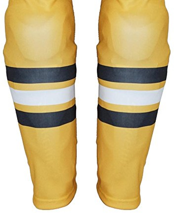 STEEL Eishockey Stutzen Sublimiert Boston-Gelb Senior