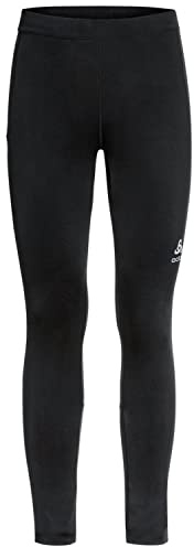 Odlo Laufhose für Herren Lang Essential | Schwarz | Größe XL | Sporthose | Trainingshose