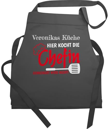 Geschenk mit Namen personalisiert by Shirtracer - Schürze - Kochschürze - Hier kocht die Chefin