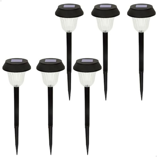 AKTIVE pk 6 Balizas De Jardin Led Solares-luz Calida