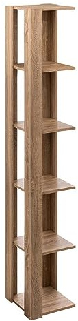 5five - étagère Colonne d Angle Effet chêne Naturel Beige