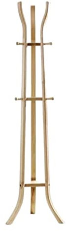 Moderner Jackenständer Freistehende Garderobe Aus Holz, Mit 3 Ablagefächern Und 9 Haken Für Aufhängen Von Mänteln, Jacken, Hüten, Eingangshalle, Baum Garderobenständer ( Color : B , Size : 186*55cm )