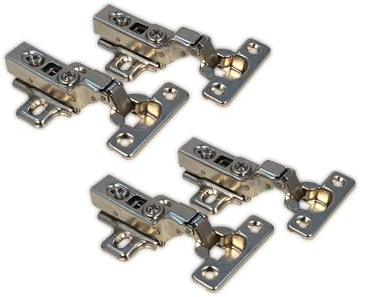 IHC 4 Stück 26mm Innenanschlag Topfband mit hydraulisch Dämpfer Scharnier Topfscharniere Topfbänder