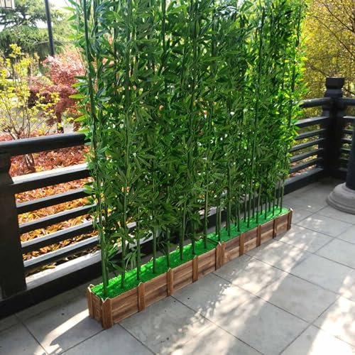 CHZDPP Künstliche Bäume/künstlicher Bambus Bambus-Pflanzen für Innen- und Außendekoration, Simulation Grünpflanzen für Haus & Geschäft Trennwand(30 Bamboo,5.9ft/1.8m)