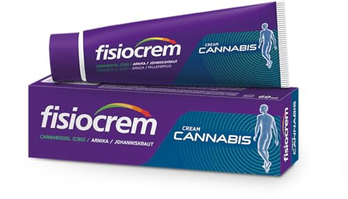 Fisiocrem Cannabis pflegende Massagecreme mit Wärmegefühl, 200 ml | Wohltuende Creme zur Pflege der Haut im Bereich beanspruchter Muskeln und Gelenken, pflegt und entspannt, handliche Tube