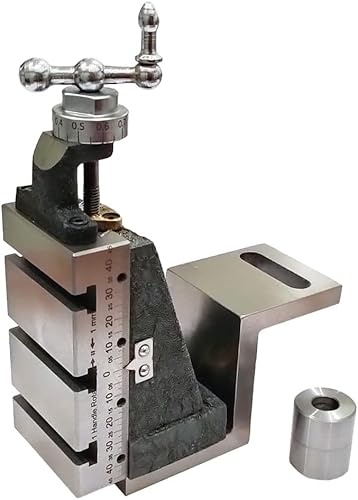 ZAPTON Vertikaler Mini-Frässchieber montiert auf Z-Typ-Winkelplatte, direkte Passform für Mini-Drehmaschine (ohne Klemme)