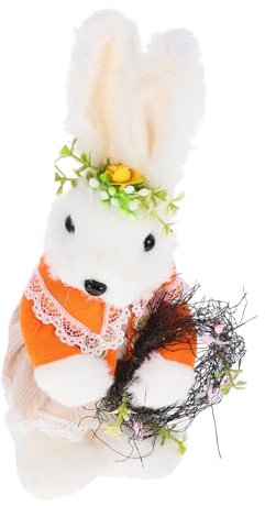 Toddmomy Osterdeko Plüschkaninchen Figurine Für Tischdekoration Fröhliches Design Für Büro Und Zuhause Für Frühlingsfeiern Und Ostern