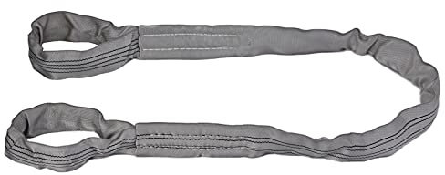 Runde Hebedlinge Doppelschnalle 4T Breite PES -Schleifenbänder Grau 85 Mm Kranversorgungen (5 m (16,40 Fuß))