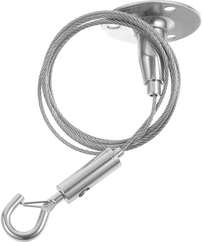 SEWACC Cuerda de Colgar Inoxidable para Cuadros y Accesorios de Decoración con Gancho de Seguridad para Colgar Arte Jaulas de Aves