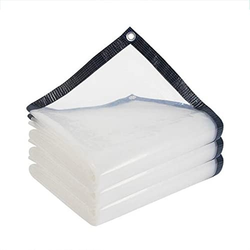 Transparent Tarpaulin, Waterproof Outdoor Protective Tarpaulin, Pe Material Thickened Tarpaulin, With Eyelets Reinforced Edge, Suitable For Garden Greenhouse Roof