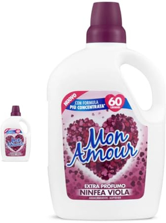 MON AMOUR AMMORBIDENTE Extra Profumo NINFEA VIOLA con formula concentrata 60LAV. 3L