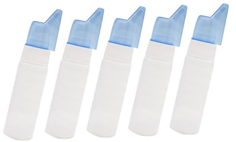 OUNONA Vaporisateur Nasal 70ml en Abs Bleu, Lot de 5 Flacons